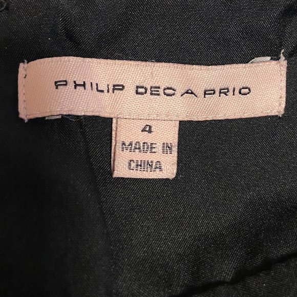 Philip Decaprio Black Halter Dress: Size 4 - Picture 5 of 6